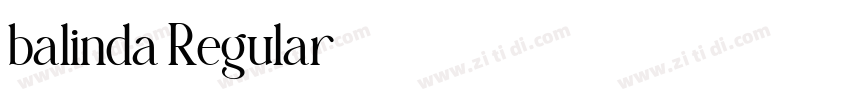 balinda Regular字体转换